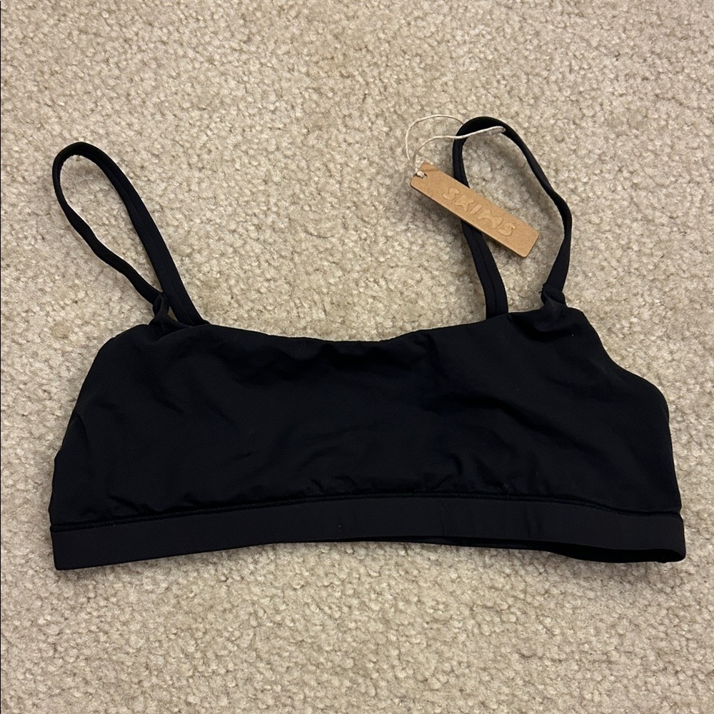 NWT Skims Scoop Bralette Onyx - Picture 2 of 5